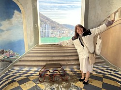 韓国の甘川文化村にて❤️